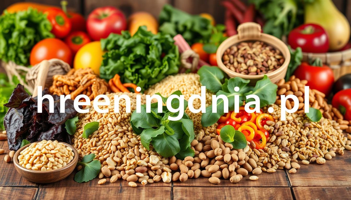 Dieta wegańska z dużą ilością błonnika.