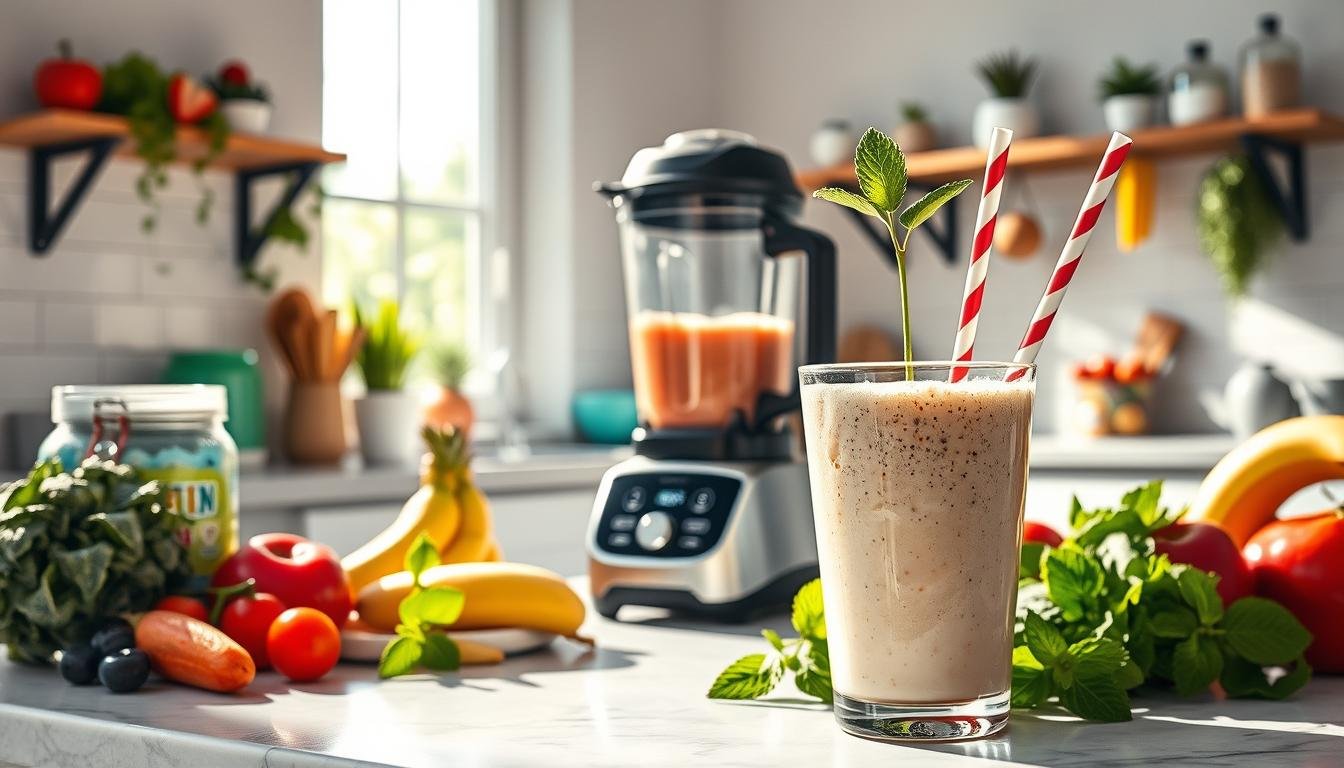 Dieta na bazie koktajli proteinowych.