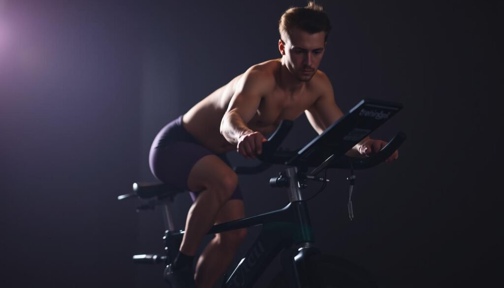 trening interwałowy na rowerze stacjonarnym