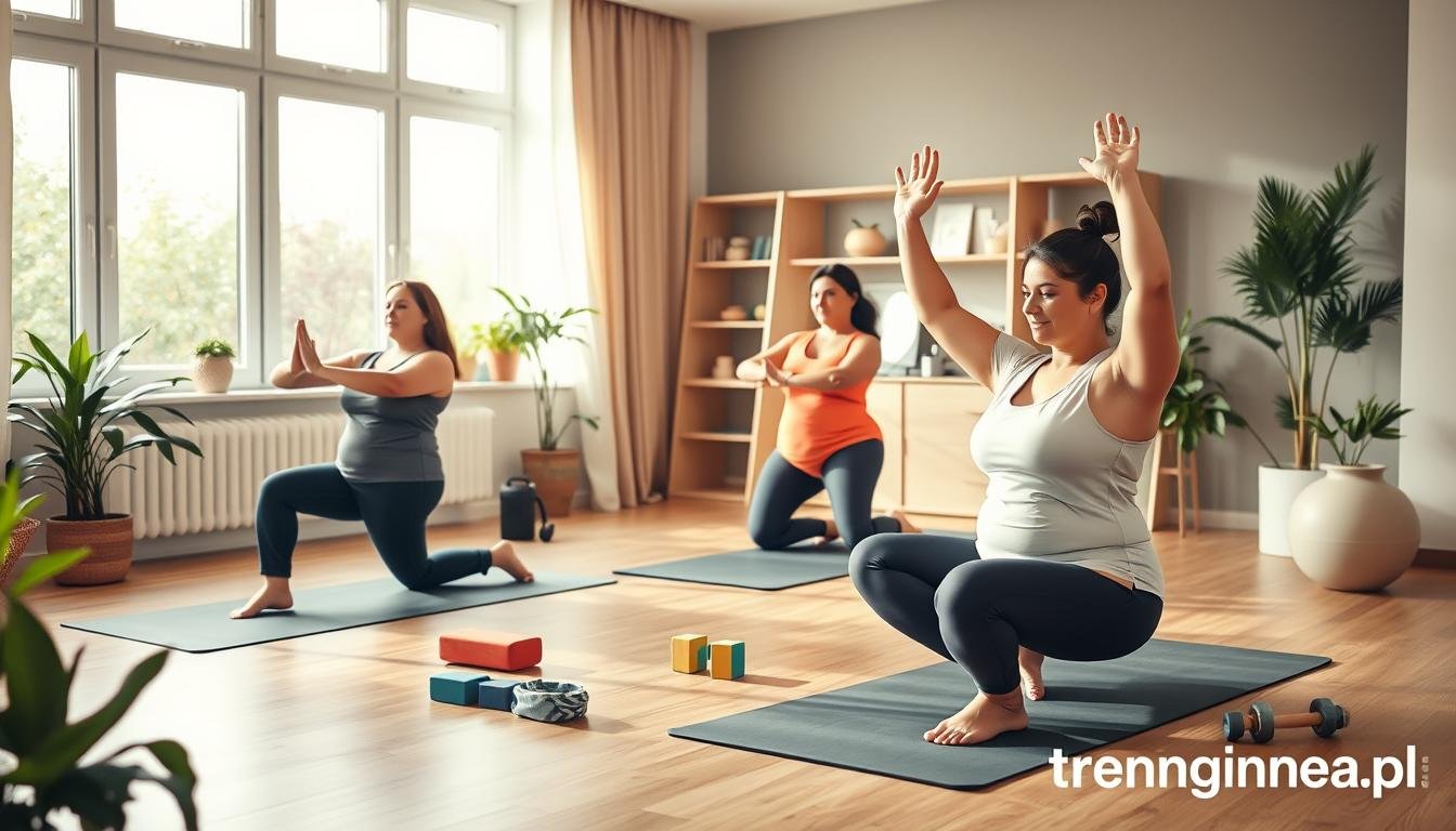 trening w domu dla osób z nadwagą
